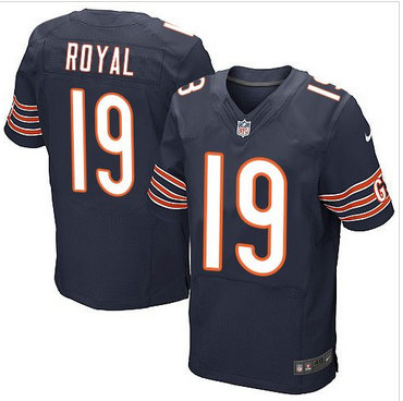 Nike Chicago Bears #19 Eddie Royal Navy Blue Team Color Men's Stitched NFL Elite Jersey