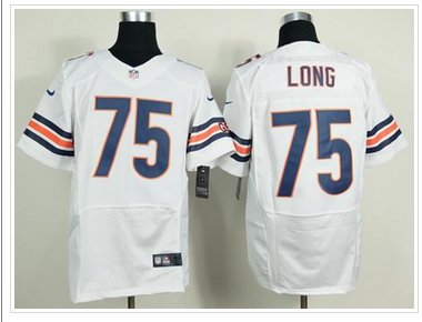 NEW Chicago Bears #75 Kyle Long White NFL Elite Jersey