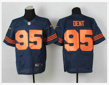 Chicago Bears #95 Richard Dent Navy Blue 1940s Throwback NFL Elite Jersey