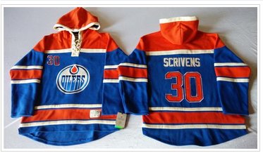 Edmonton Oilers #30 Ben Scrivens Light Blue Sawyer Hooded Sweatshirt Stitched NHL Jersey Edmonton Oilers #30 Ben Scrivens Light Blue Sawyer Hooded Sweatshirt Stitched NHL Jersey