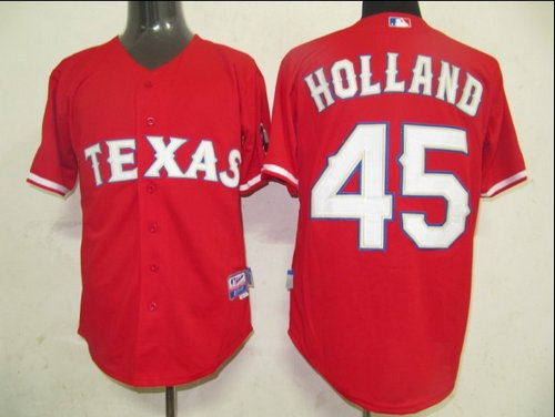 Texas Rangers 45 Holland Red Texas Rangers 45 Holland Red