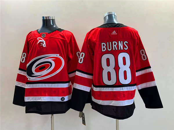 Men's Carolina Hurricanes #88 Brent Burns Red Stitched Jersey Men's Carolina Hurricanes #88 Brent Burns Red Stitched Jersey