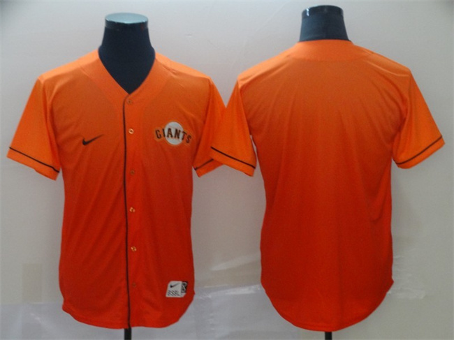 Men's San Francisco Giants Blank Orange Fade Stitched Baseball Jersey Men's San Francisco Giants Blank Orange Fade Stitched Baseball Jersey