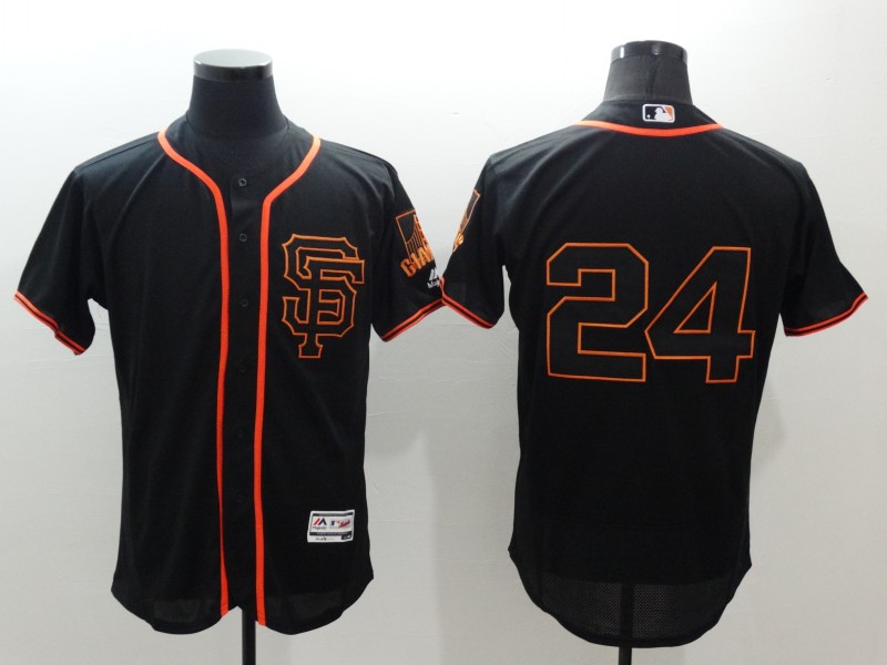 Men's San Francisco Giants #24 Willie Mays BLACK 2024 Home Limited Stitched Baseball Jersey