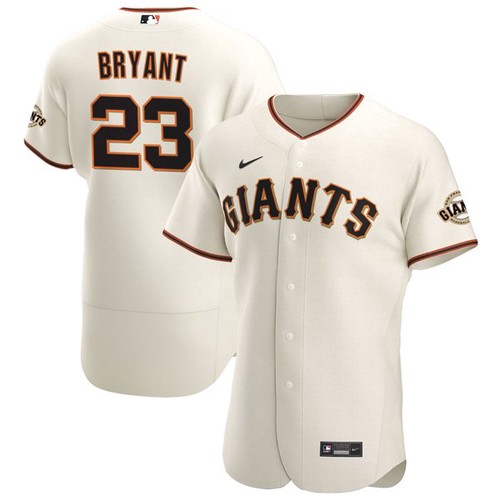 Men's San Francisco Giants #23 Kris Bryant Cream Flex Base Nike Jersey Men's San Francisco Giants #23 Kris Bryant Cream Flex Base Nike Jersey