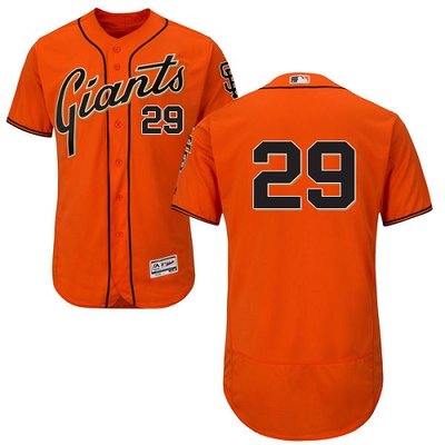 Giants #29 Jeff Samardzija Orange Flexbase Authentic Collection Stitched MLB Jersey Giants #29 Jeff Samardzija Orange Flexbase Authentic Collection Stitched MLB Jersey