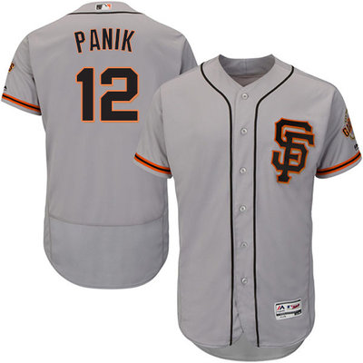 Giants #12 Joe Panik Grey Flexbase Authentic Collection Road 2 Stitched MLB Jersey Giants #12 Joe Panik Grey Flexbase Authentic Collection Road 2 Stitched MLB Jersey