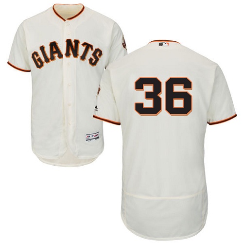 Giants #36 Gaylord Perry Cream Flexbase Authentic Collection Stitched MLB Jersey Giants #36 Gaylord Perry Cream Flexbase Authentic Collection Stitched MLB Jersey