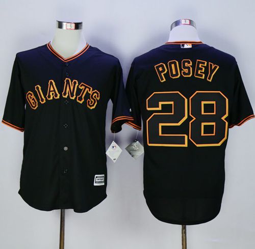 Giants #28 Buster Posey Black New Cool Base Fashion Stitched MLB Jersey Giants #28 Buster Posey Black New Cool Base Fashion Stitched MLB Jersey