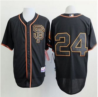 San Francisco Giants #24 Willie Mays Black Alternate Cool Base Stitched Baseball Jersey San Francisco Giants #24 Willie Mays Black Alternate Cool Base Stitched Baseball Jersey
