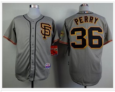 San Francisco Giants #36 Gaylord Perry Grey Cool Base Baseball Jersey