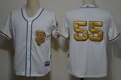 San Francisco Giants 55 Tim Lincecum Cream Baseball MLB Jerseys Gold Number SF Style San Francisco Giants 55 Tim Lincecum Cream Baseball MLB Jerseys Gold Number SF Style