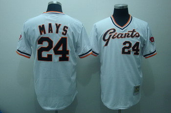 San Francisco Giants 24 Mays White Jerseys Throwback San Francisco Giants 24 Mays White Jerseys Throwback