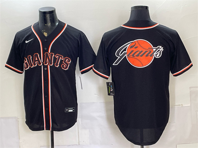 Men's San Francisco Giants Team Big Logo 2026 Fashion Replica Black Out Stitched Baseball Jerseys Men's San Francisco Giants Team Big Logo 2026 Fashion Replica Black Out Stitched Baseball Jerseys