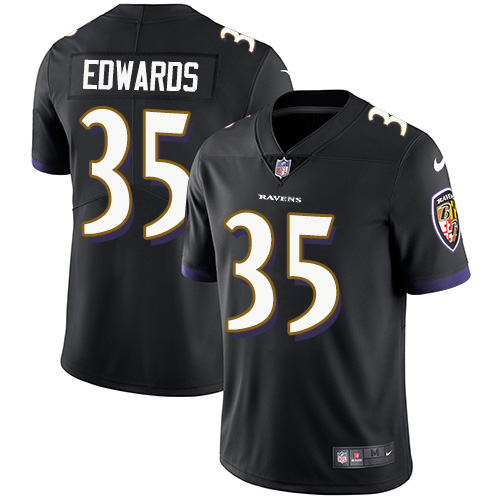 Nike Ravens #35 Gus Edwards Black Alternate Men's Stitched NFL Vapor Untouchable Limited Jersey Nike Ravens #35 Gus Edwards Black Alternate Men's Stitched NFL Vapor Untouchable Limited Jersey