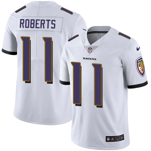 Nike Ravens #11 Seth Roberts White Men's Stitched NFL Vapor Untouchable Limited Jersey Nike Ravens #11 Seth Roberts White Men's Stitched NFL Vapor Untouchable Limited Jersey