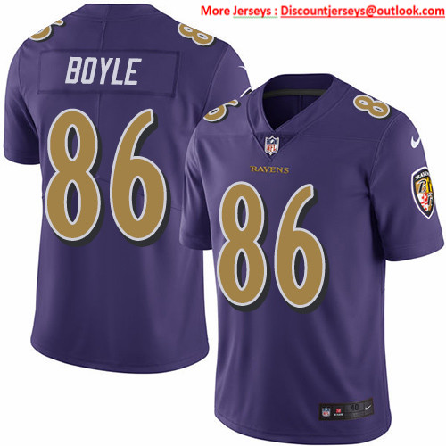 Nike Ravens #86 Nick Boyle Purple Men's Stitched NFL Limited Rush Jersey Nike Ravens #86 Nick Boyle Purple Men's Stitched NFL Limited Rush Jersey