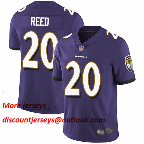 Ravens #20 Ed Reed Purple Team Color Men's Stitched Football Vapor Untouchable Limited Jersey