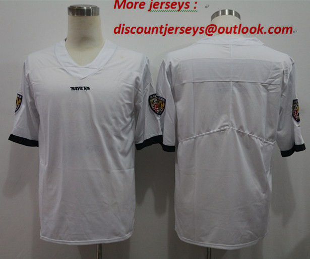 Nike Ravens Blank White Vapor Untouchable Limited Jersey