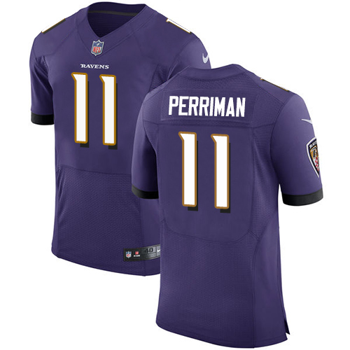 Nike Ravens #11 Breshad Perriman Purple Team Color Men's Stitched NFL Vapor Untouchable Elite Jersey Nike Ravens #11 Breshad Perriman Purple Team Color Men's Stitched NFL Vapor Untouchable Elite Jersey