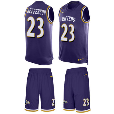 Nike Ravens #23 Tony Jefferson Purple Team Color Men's Stitched NFL Limited Tank Top Suit Jersey Nike Ravens #23 Tony Jefferson Purple Team Color Men's Stitched NFL Limited Tank Top Suit Jersey