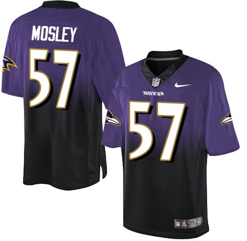Nike Ravens #57 C.J. Mosley Purple Black Men's Stitched NFL Elite Fadeaway Fashion Jersey Nike Ravens #57 C.J. Mosley Purple Black Men's Stitched NFL Elite Fadeaway Fashion Jersey