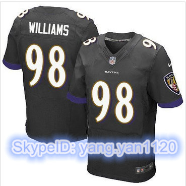 Nike Baltimore Ravens #98 Brandon Williams Black Alternate Men's Stitched NFL New Elite Jersey Nike Baltimore Ravens #98 Brandon Williams Black Alternate Men's Stitched NFL New Elite Jersey