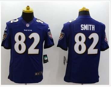 NEW Baltimore Ravens #82 Torrey Smith Purple Team Color NFL New Limited Jersey