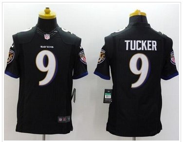NEW Baltimore Ravens #9 Justin Tucker Black Alternate NFL New Limited Jersey NEW Baltimore Ravens #9 Justin Tucker Black Alternate NFL New Limited Jersey