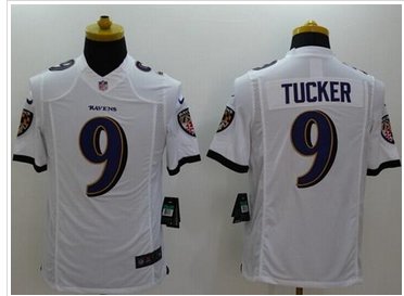 NEW Baltimore Ravens #9 Justin Tucker White NFL New Limited Jersey NEW Baltimore Ravens #9 Justin Tucker White NFL New Limited Jersey