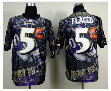 New Baltimore Ravens #5 Joe Flacco Team Color NFL Elite Fanatical Version Jersey New Baltimore Ravens #5 Joe Flacco Team Color NFL Elite Fanatical Version Jersey