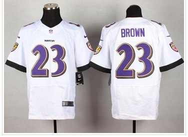 New Baltimore Ravens #23 Chykie Brown White NFL New Elite Jersey New Baltimore Ravens #23 Chykie Brown White NFL New Elite Jersey