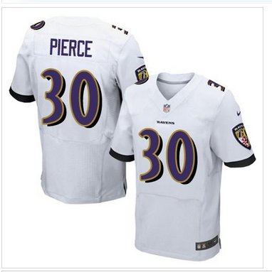 NEW Baltimore Ravens #30 Bernard Pierce White NFL New Elite Jersey