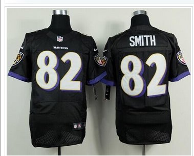 NEW Baltimore Ravens #82 Torrey Smith Black Alternate NFL Elite Jersey