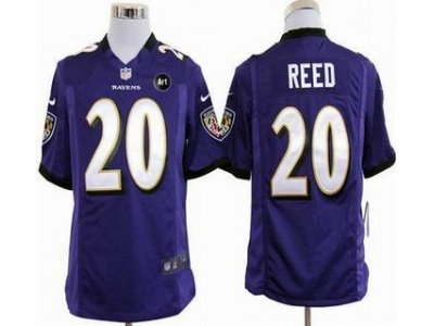 NEW Baltimore Ravens #20 Ed Reed purple jerseys(Game Art Patch) NEW Baltimore Ravens #20 Ed Reed purple jerseys(Game Art Patch)