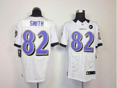 NEW Baltimore Ravens #82 Torrey Smith white jerseys(Elite Art Patch) NEW Baltimore Ravens #82 Torrey Smith white jerseys(Elite Art Patch)