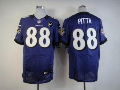 NEW Baltimore Ravens #88 pitta purple jerseys(Elite Art Patch)