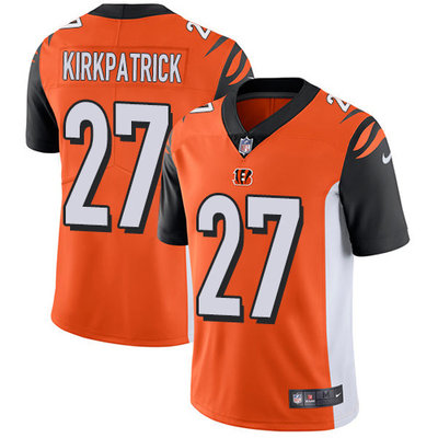 Nike Bengals #27 Dre Kirkpatrick Orange Alternate Men's Stitched NFL Vapor Untouchable Limited Jersey Nike Bengals #27 Dre Kirkpatrick Orange Alternate Men's Stitched NFL Vapor Untouchable Limited Jersey