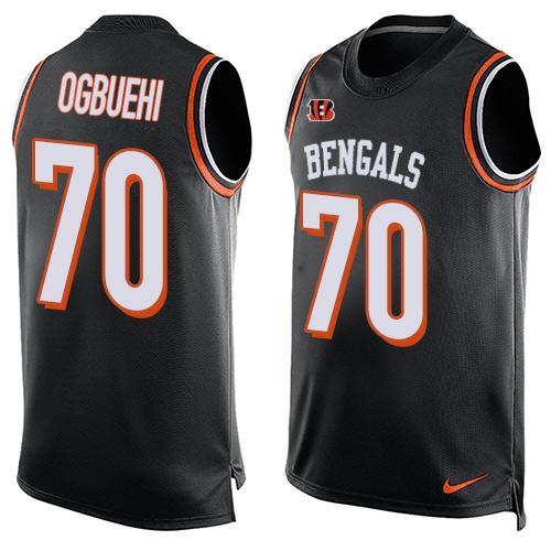 Nike Bengals #70 Cedric Ogbuehi Black Team Color Men's Stitched NFL Limited Tank Top Jersey Nike Bengals #70 Cedric Ogbuehi Black Team Color Men's Stitched NFL Limited Tank Top Jersey