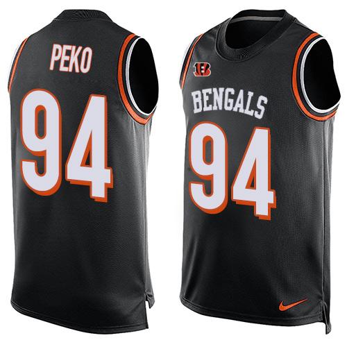 Nike Bengals #94 Domata Peko Black Team Color Men's Stitched NFL Limited Tank Top Jersey Nike Bengals #94 Domata Peko Black Team Color Men's Stitched NFL Limited Tank Top Jersey