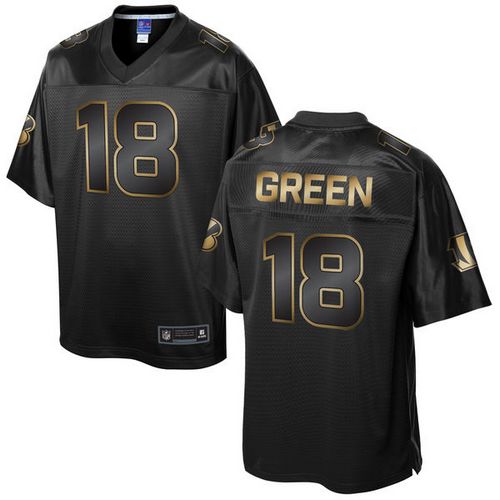 Nike Bengals #18 A.J. Green Pro Line Black Gold Collection Men's Stitched NFL Game Jersey Nike Bengals #18 A.J. Green Pro Line Black Gold Collection Men's Stitched NFL Game Jersey
