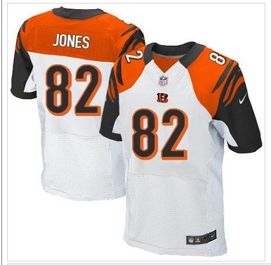 NEW Cincinnati Bengals #82 Marvin Jones White NFL Elite Jersey