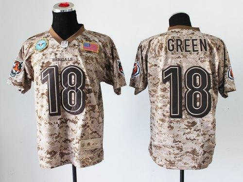 NEW Cincinnati Bengals #18 A.J. Green Camo NFL Elite USMC Jersey(USA) NEW Cincinnati Bengals #18 A.J. Green Camo NFL Elite USMC Jersey(USA)