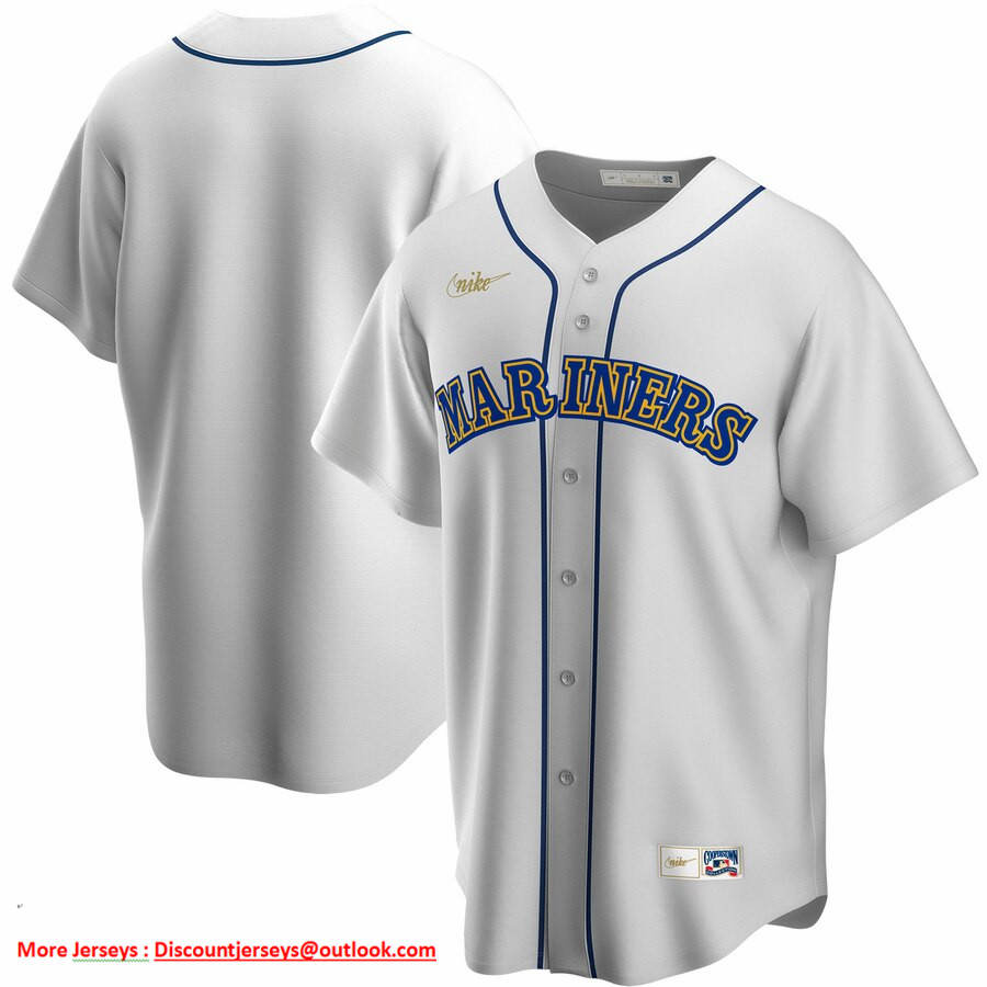 Seattle Mariners Nike Home Cooperstown Collection Team MLB Jersey White Seattle Mariners Nike Home Cooperstown Collection Team MLB Jersey White