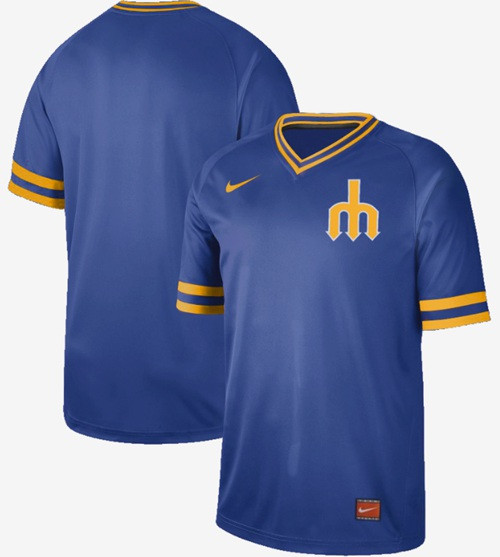 Mariners Blank Royal Authentic Cooperstown Collection Stitched Baseball Jersey Mariners Blank Royal Authentic Cooperstown Collection Stitched Baseball Jersey