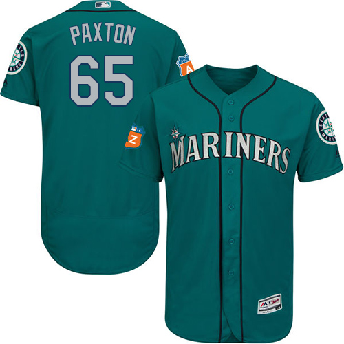 Mariners #65 James Paxton Green Flexbase Authentic Collection Stitched Baseball Jersey
