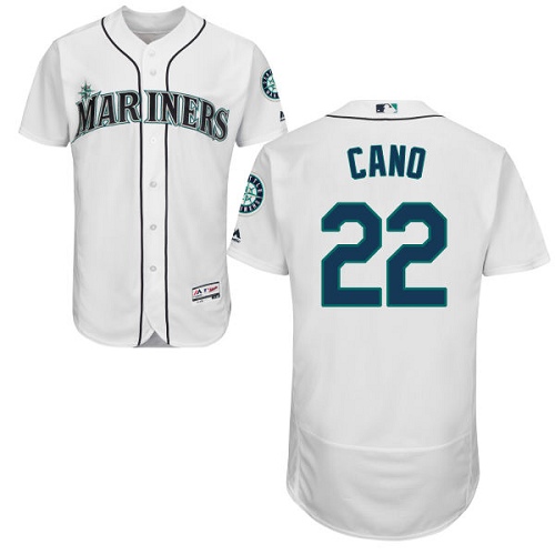 Mariners #22 Robinson Cano White Flexbase Authentic Collection Stitched MLB Jersey Mariners #22 Robinson Cano White Flexbase Authentic Collection Stitched MLB Jersey