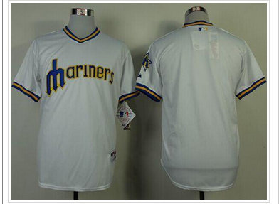Seattle Mariners Blank White 1979 Turn Back The Clock Stitched Baseball Jersey Seattle Mariners Blank White 1979 Turn Back The Clock Stitched Baseball Jersey