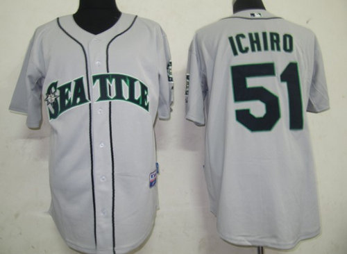 MLB Jerseys Seattle Mariners 51 Ichiro Grey MLB Jerseys Seattle Mariners 51 Ichiro Grey