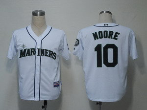 MLB Jerseys Seattle Mariners 10 Moore White Cool Base MLB Jerseys Seattle Mariners 10 Moore White Cool Base